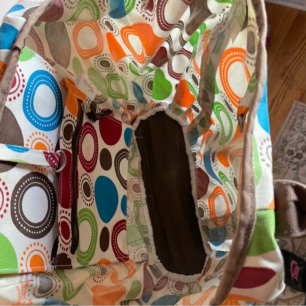 Thirty-One Multicolor Circle Pattern Tote - image 2
